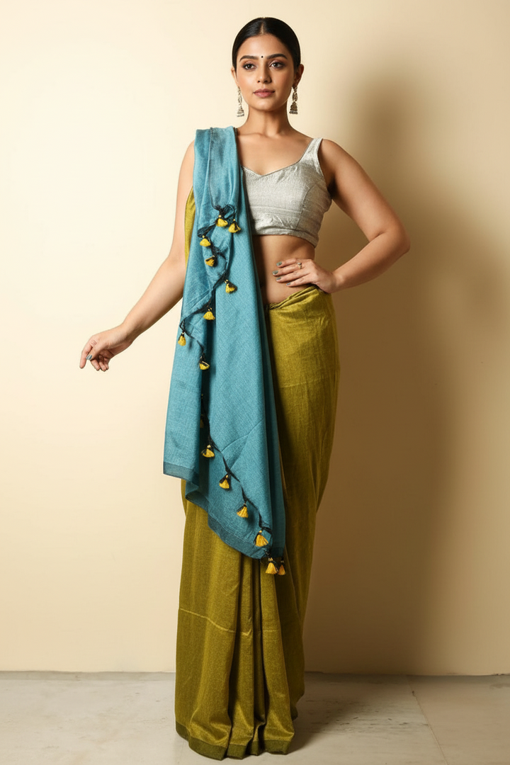 Chitrangada Khadi Cotton Saree