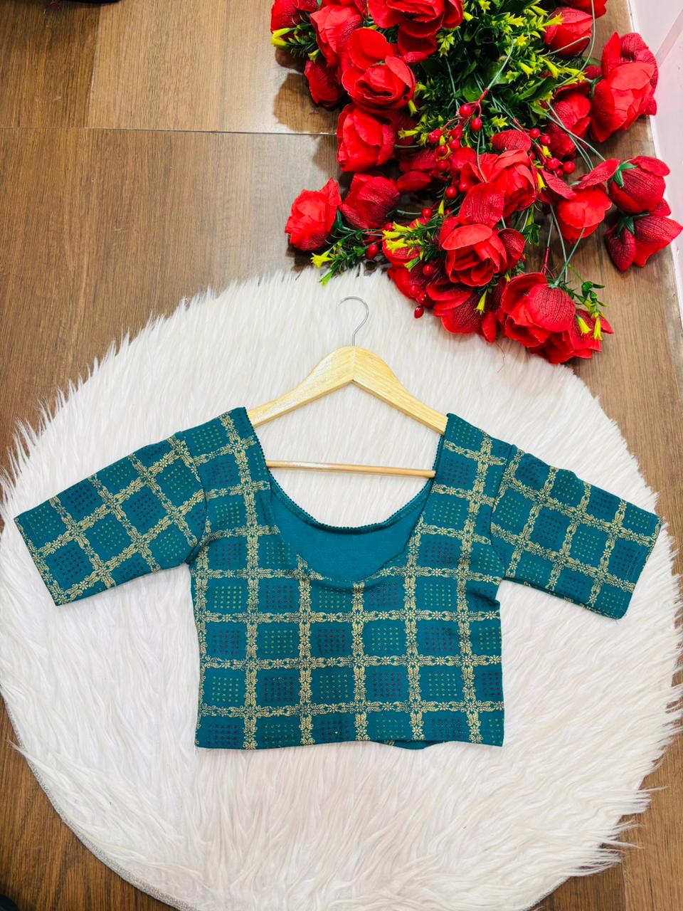 Fashion And Tradition-Stretchable Knitted Blouse