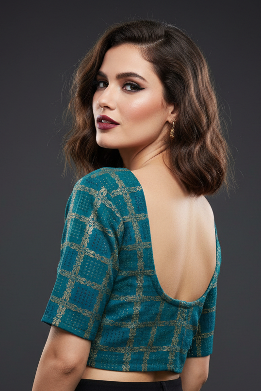 Fashion And Tradition-Stretchable Knitted Blouse