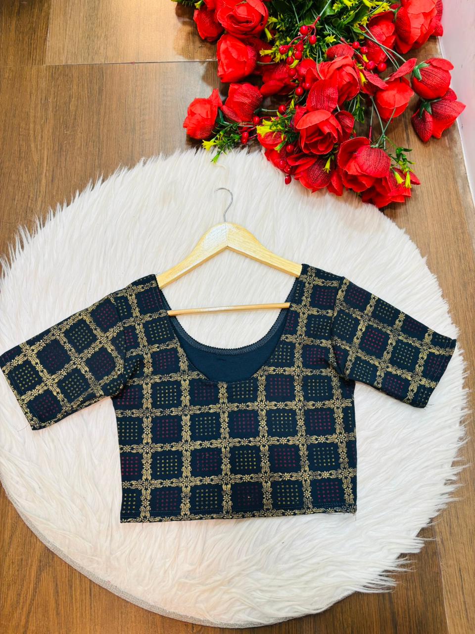 Fashion And Tradition-Stretchable Knitted Blouse