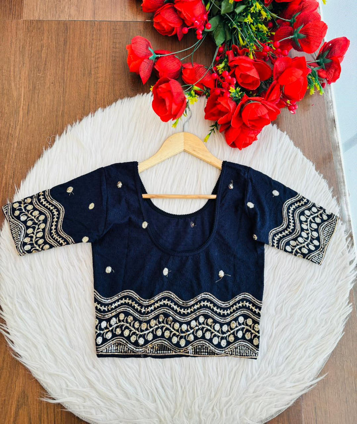 Little place- Floral Stretchable Knitted Blouse