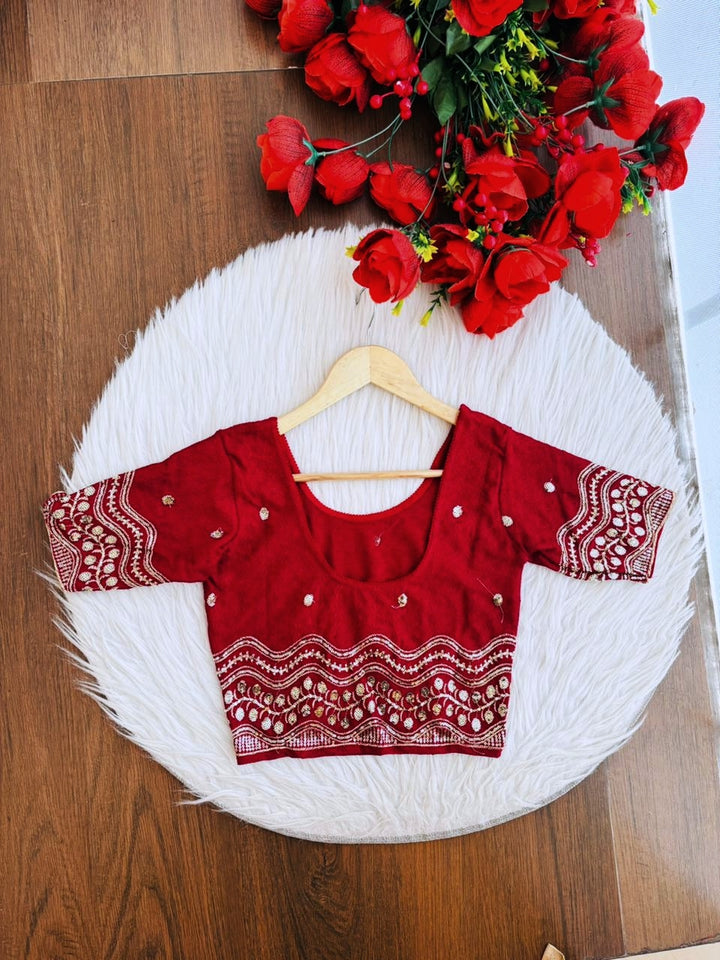 Little place- Floral Stretchable Knitted Blouse