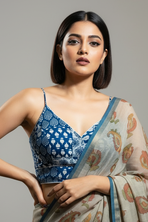 Style In Sunny Days-Noodle Sleeves Blouse