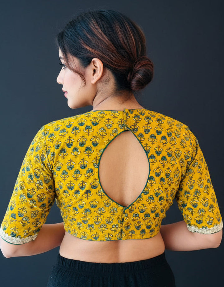 Ajrakh Aura- Designer Blouse