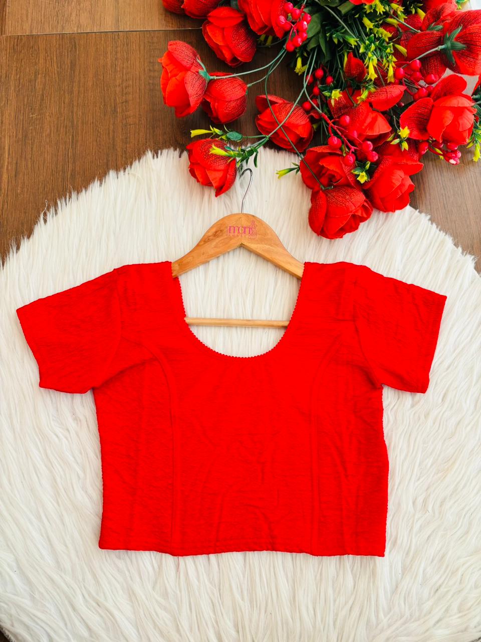 Pure Form-Stretchable Knitted Blouse