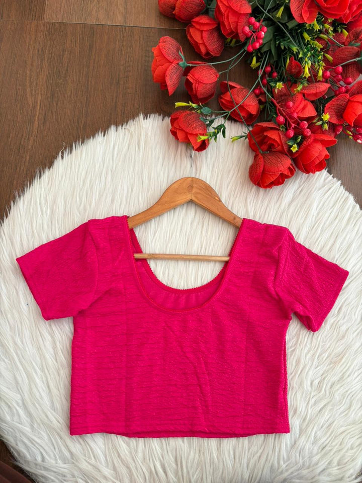 Pure Form-Stretchable Knitted Blouse