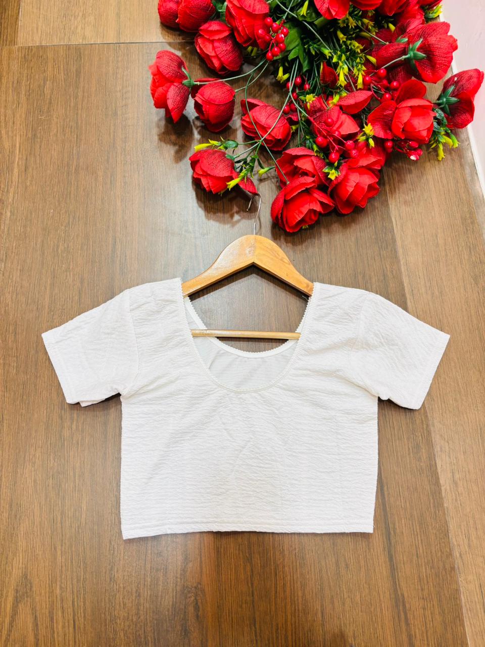 Pure Form-Stretchable Knitted Blouse
