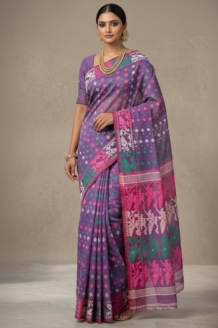 Shailputri  Dhakai Jamdani Saree