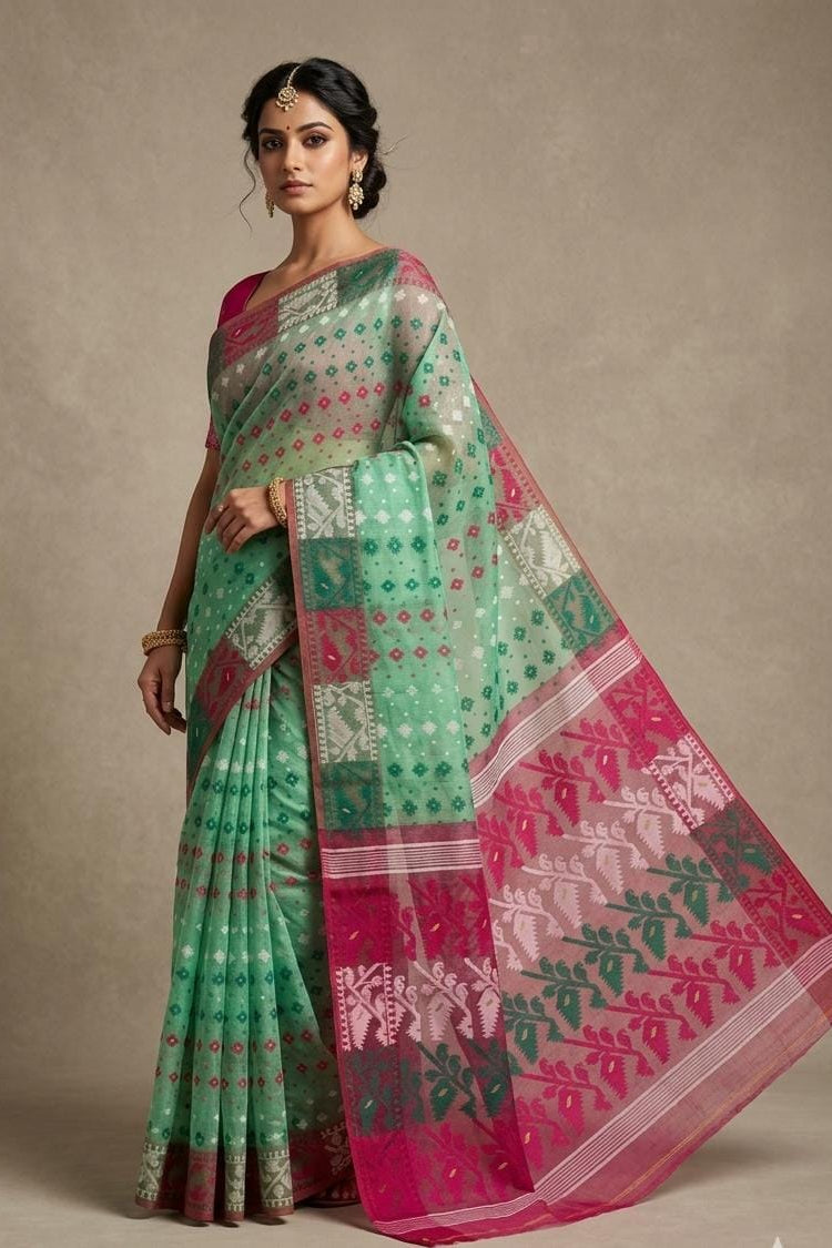 Shailputri  Dhakai Jamdani Saree