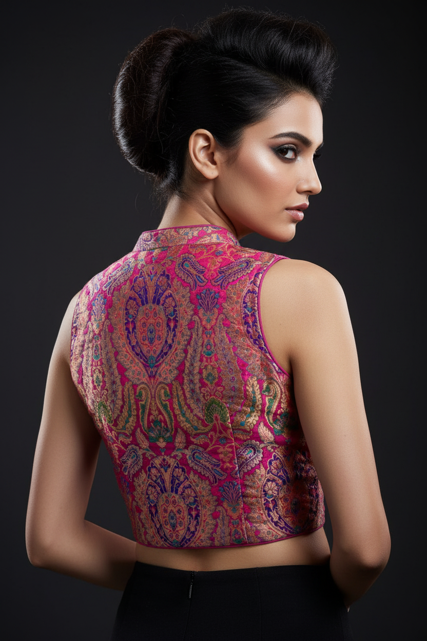 Stolen moments- Katan Banarasi Silk Designer Blouse