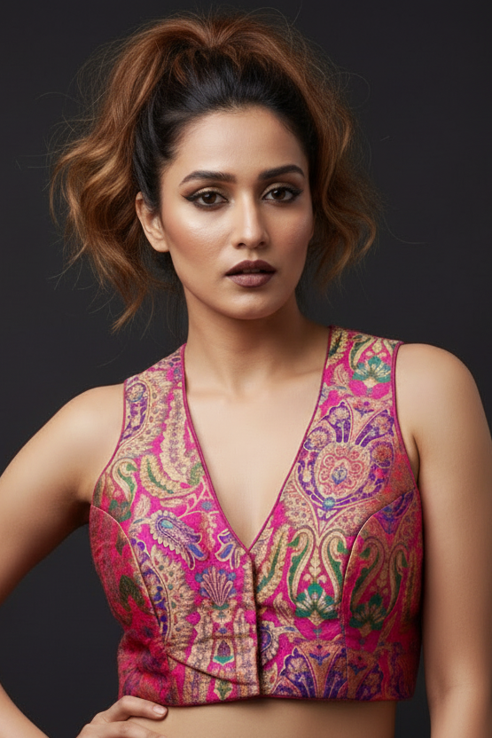 Stolen moments- Katan Banarasi Silk Designer Blouse