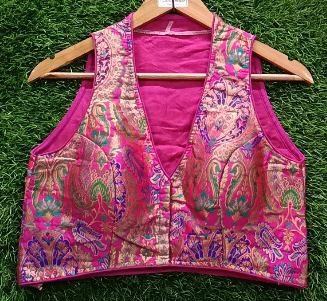 Stolen moments- Katan Banarasi Silk Designer Blouse