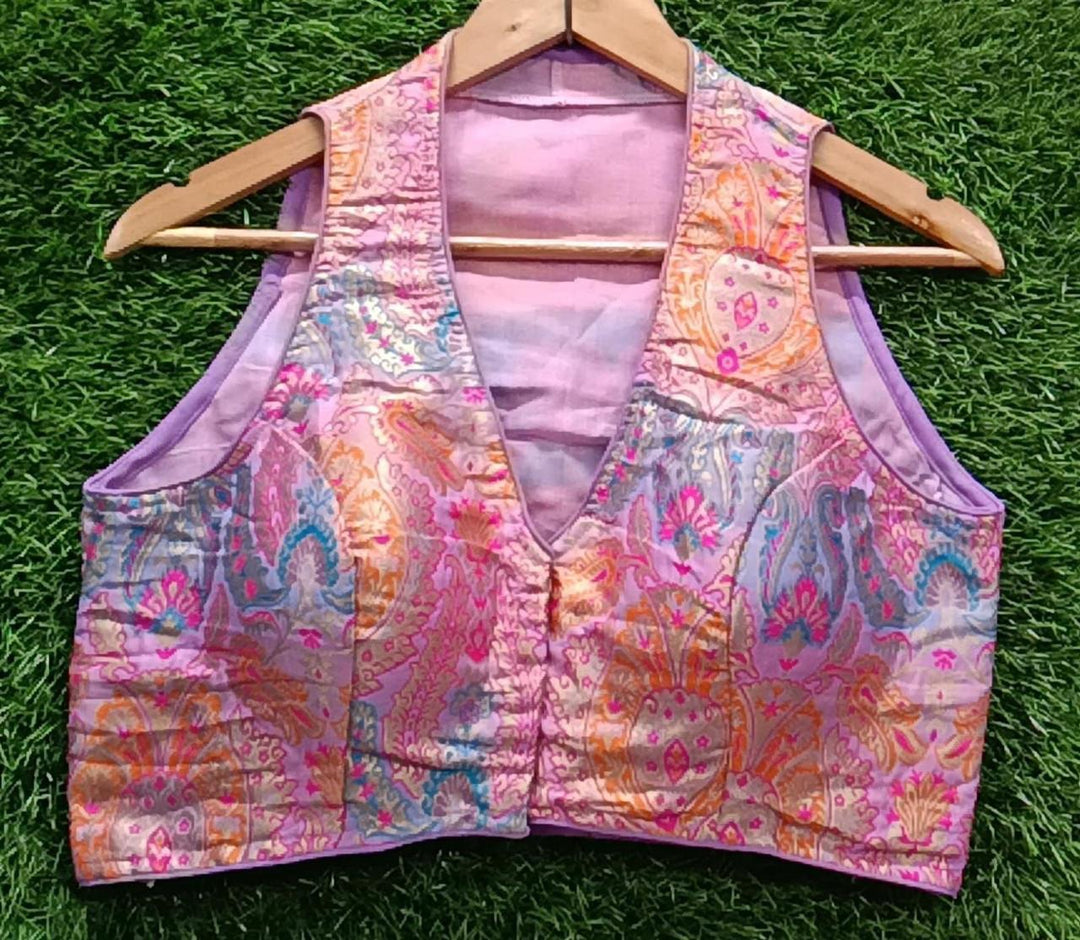 Stolen moments- Katan Banarasi Silk Designer Blouse