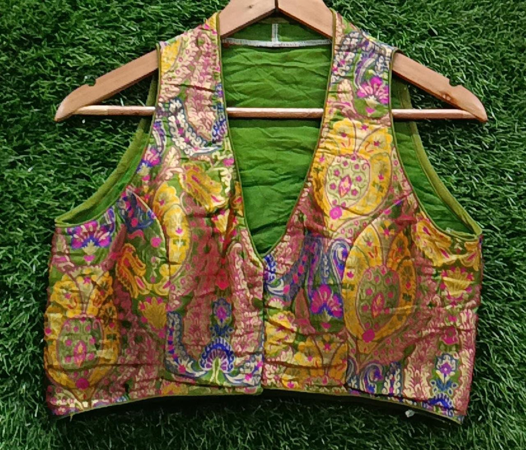 Stolen moments- Katan Banarasi Silk Designer Blouse