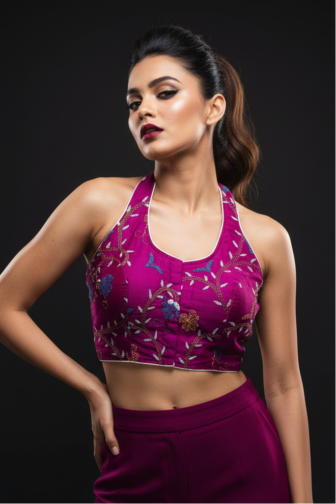 Mainland -Designer Blouse With Handwork