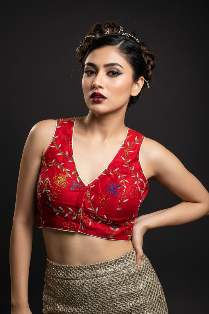 Mainland -Designer Blouse With Handwork