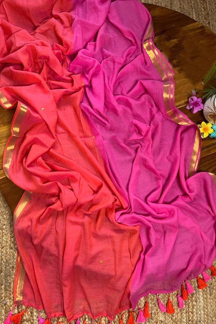 Golapi Abha Mul Cotton Saree