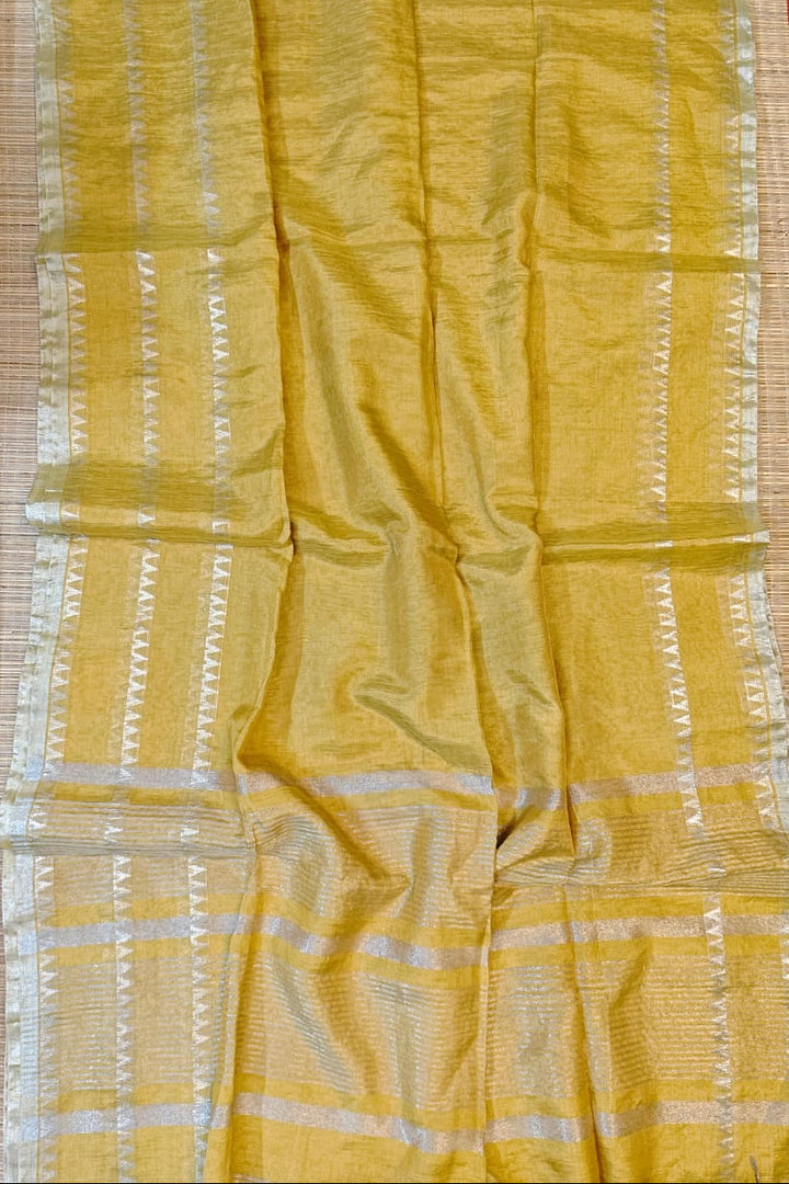 Blush Harmony Tissue Linen Saree