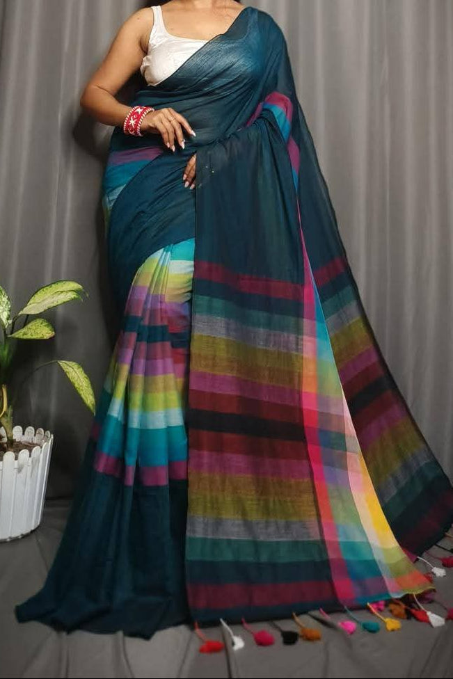 Bahuranga Mul Cotton Saree