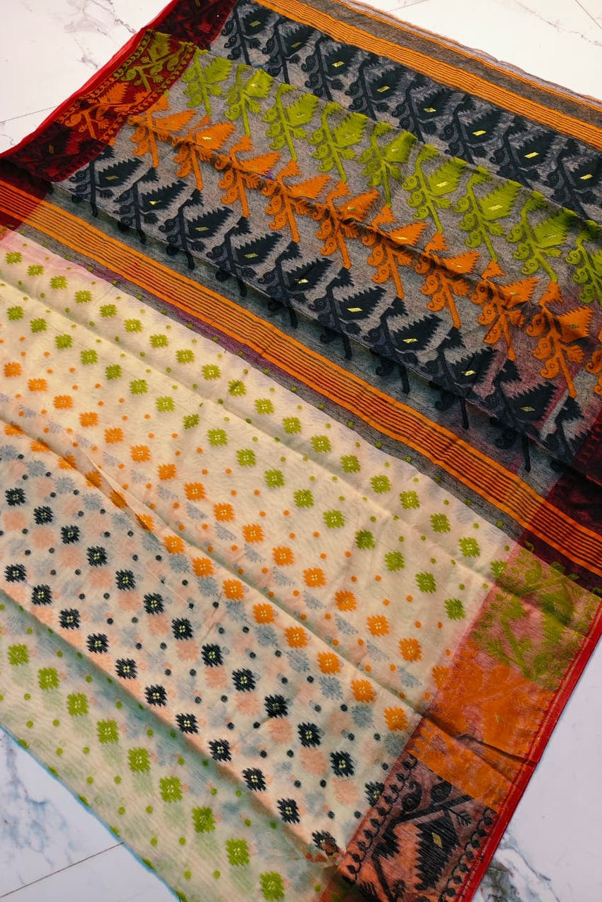 Tilottama Dhakai Jamdani Saree