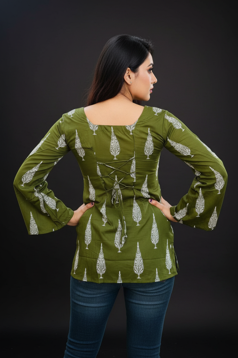 Go Green-Pure Cotton Kurti