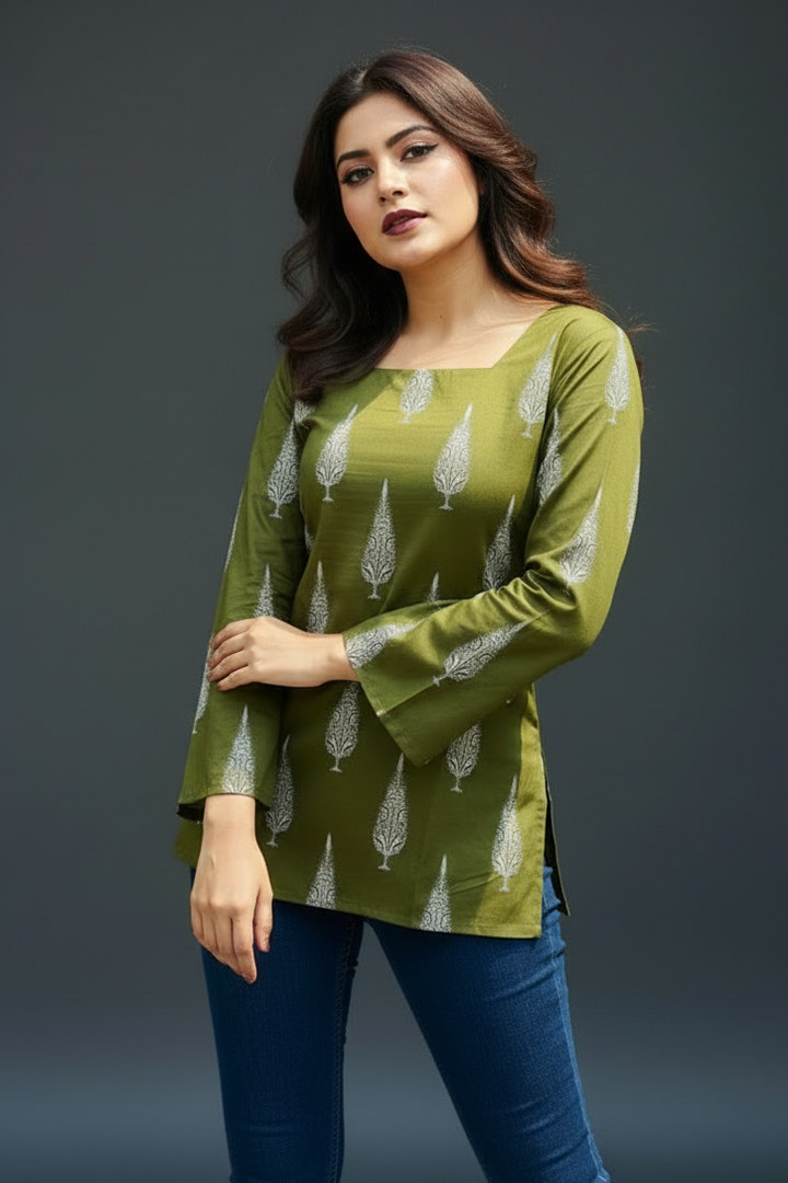 Go Green-Pure Cotton Kurti