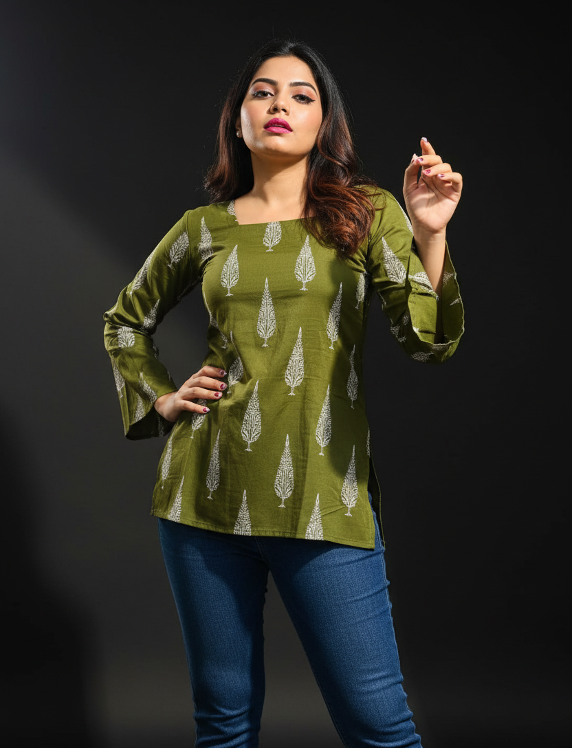 Go Green-Pure Cotton Kurti