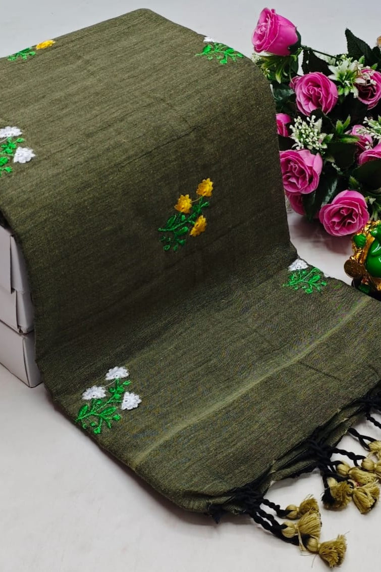 Damayanti Khadi Cotton Saree