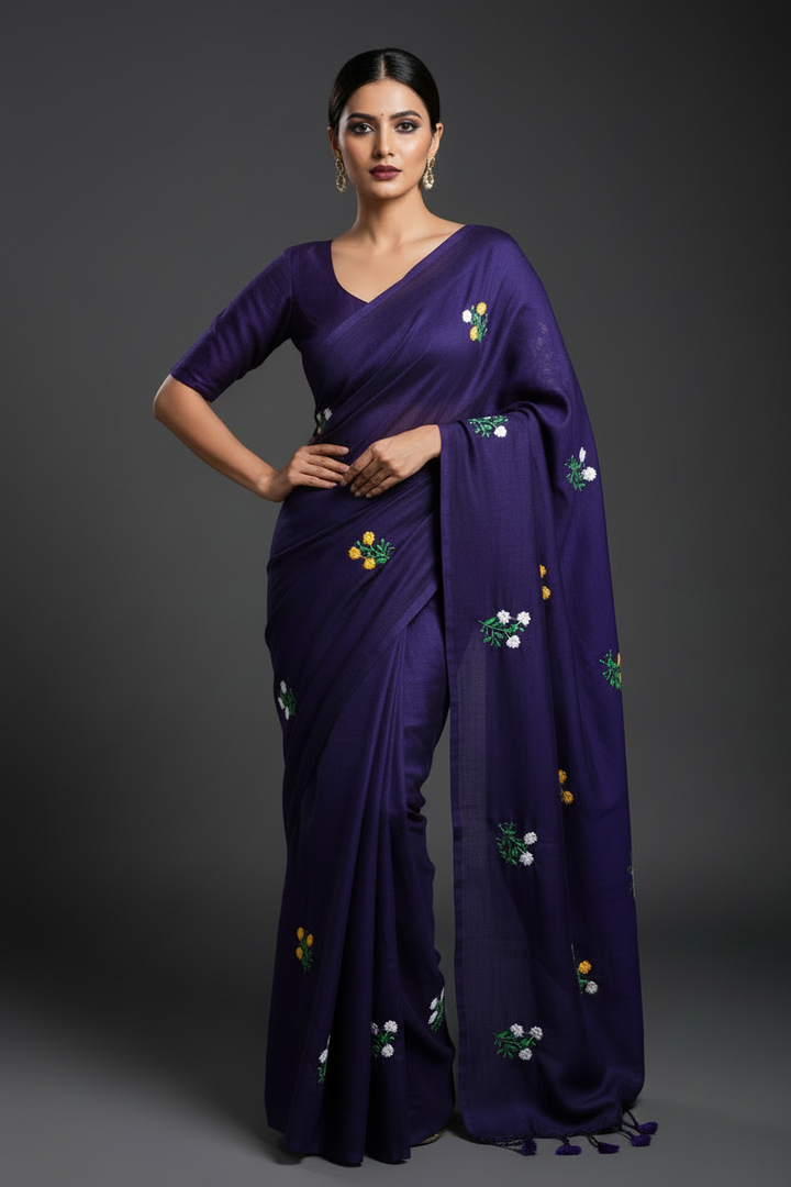Damayanti Khadi Cotton Saree