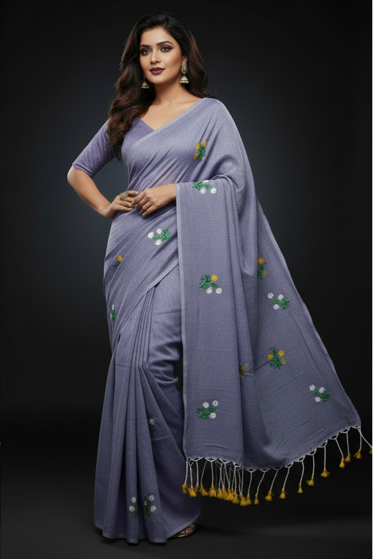 Damayanti Khadi Cotton Saree
