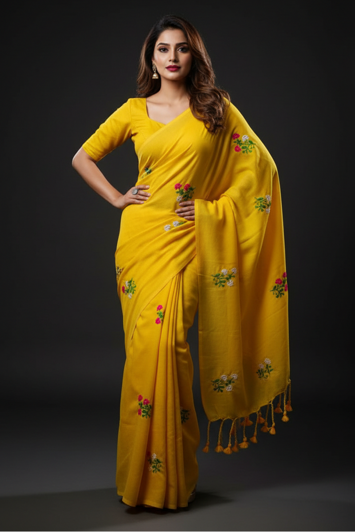 Damayanti Khadi Cotton Saree