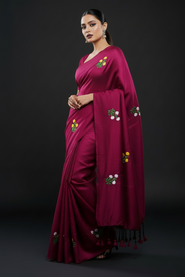 Damayanti Khadi Cotton Saree
