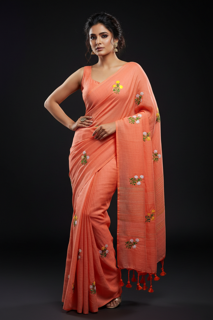 Damayanti Khadi Cotton Saree
