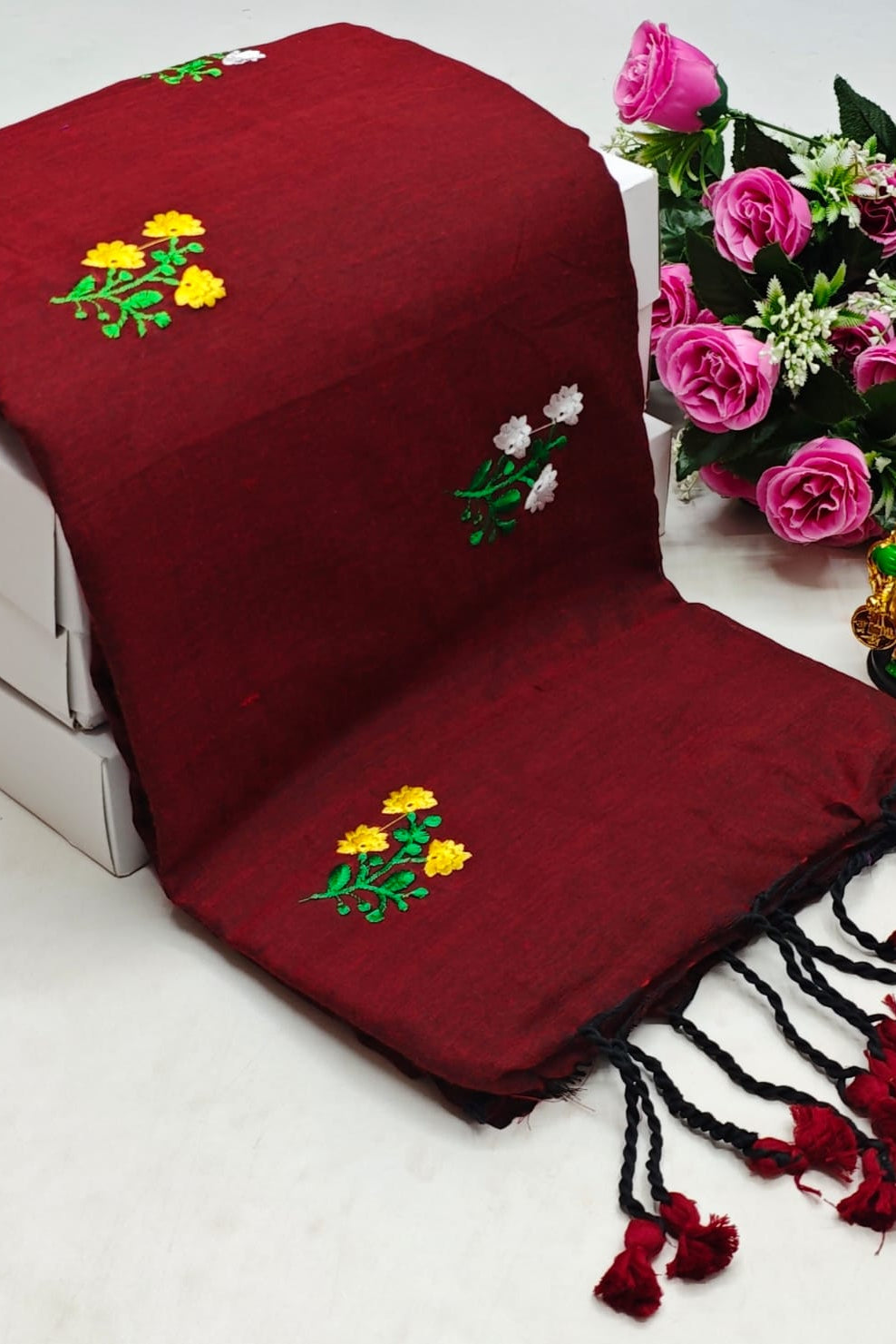 Damayanti Khadi Cotton Saree