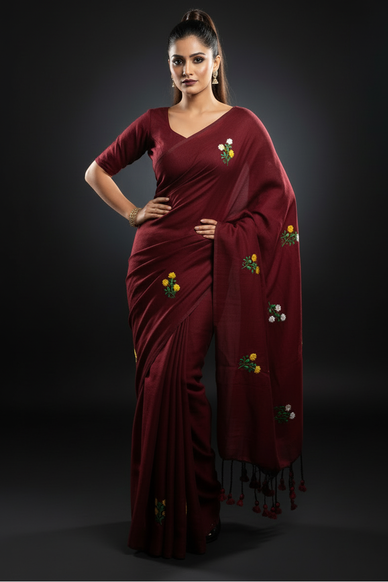 Damayanti Khadi Cotton Saree