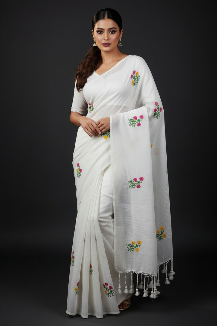 Damayanti Khadi Cotton Saree