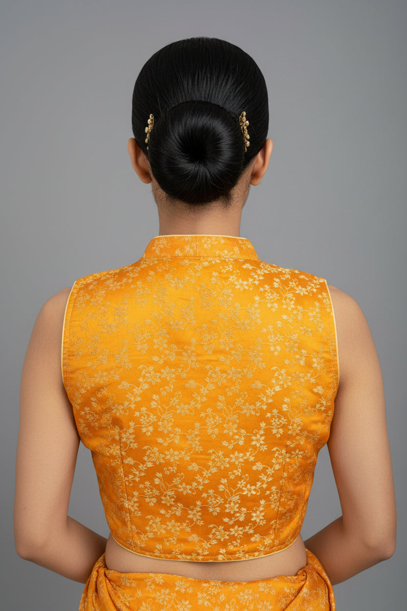 Swarna Pushpa Katan Banarasi Silk Designer Blouse