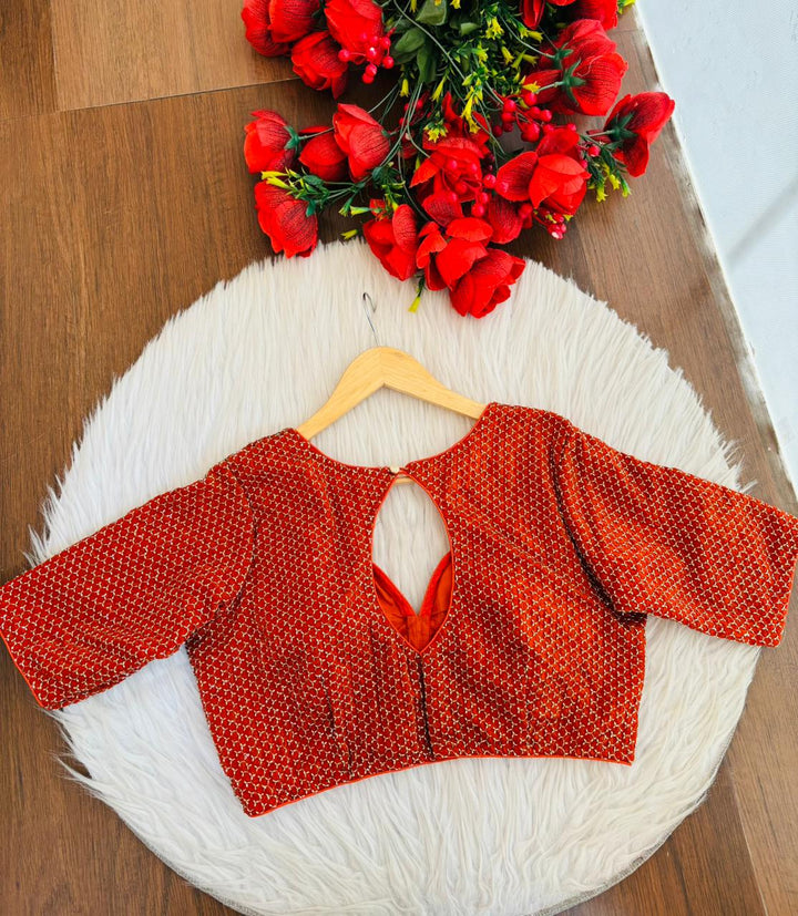 Let The party Begin-Designer Fendy Silk Blouse