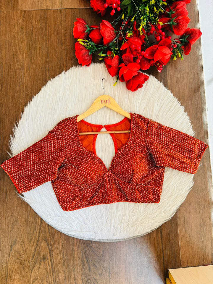 Let The party Begin-Designer Fendy Silk Blouse
