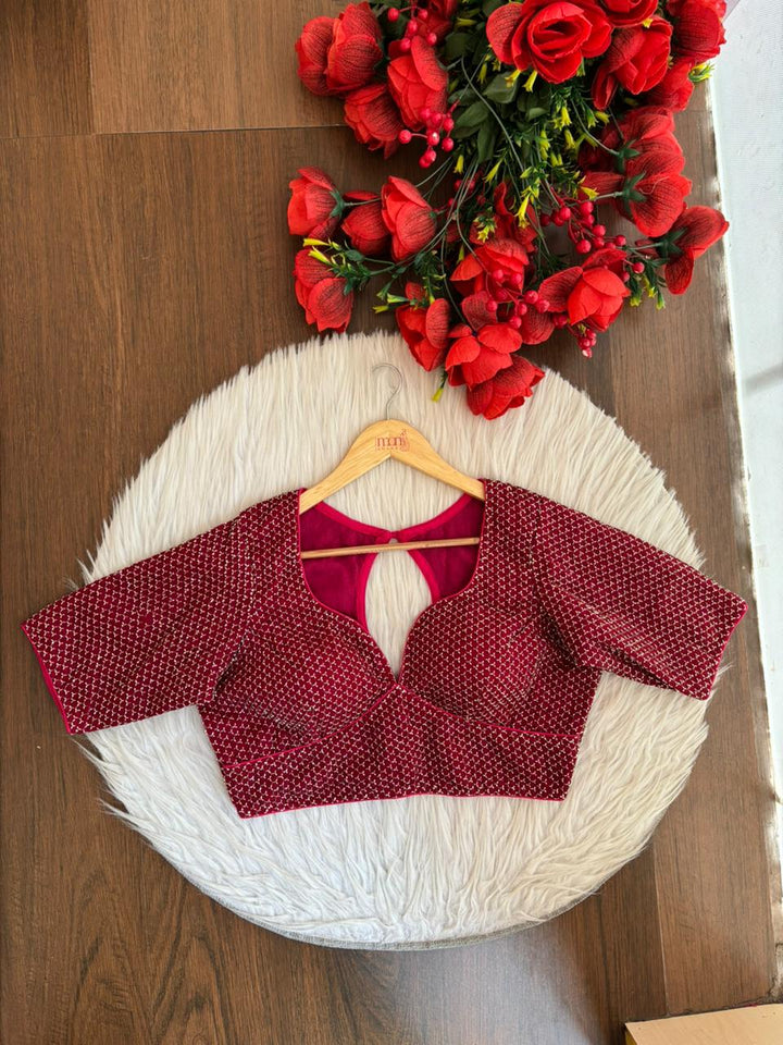 Let The party Begin-Designer Fendy Silk Blouse