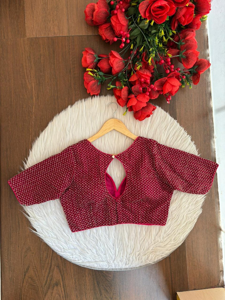 Let The party Begin-Designer Fendy Silk Blouse