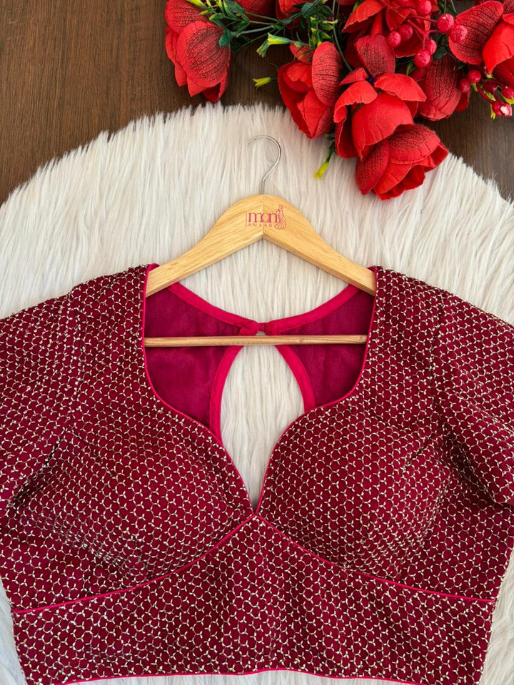 Let The party Begin-Designer Fendy Silk Blouse