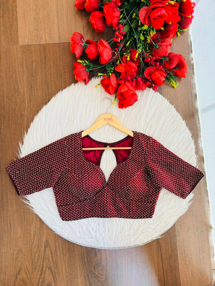 Let The party Begin-Designer Fendy Silk Blouse