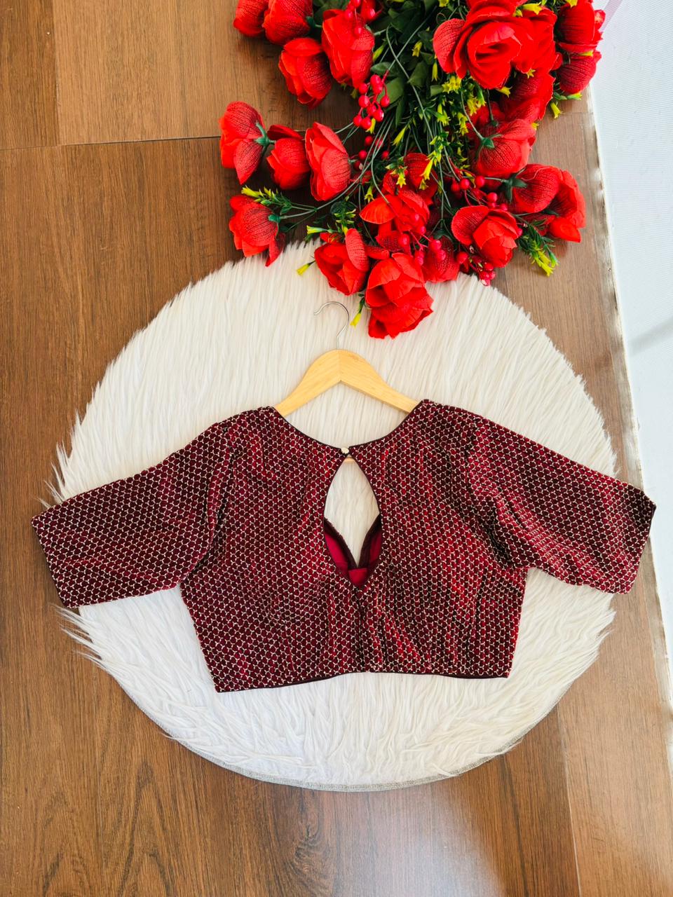 Let The party Begin-Designer Fendy Silk Blouse