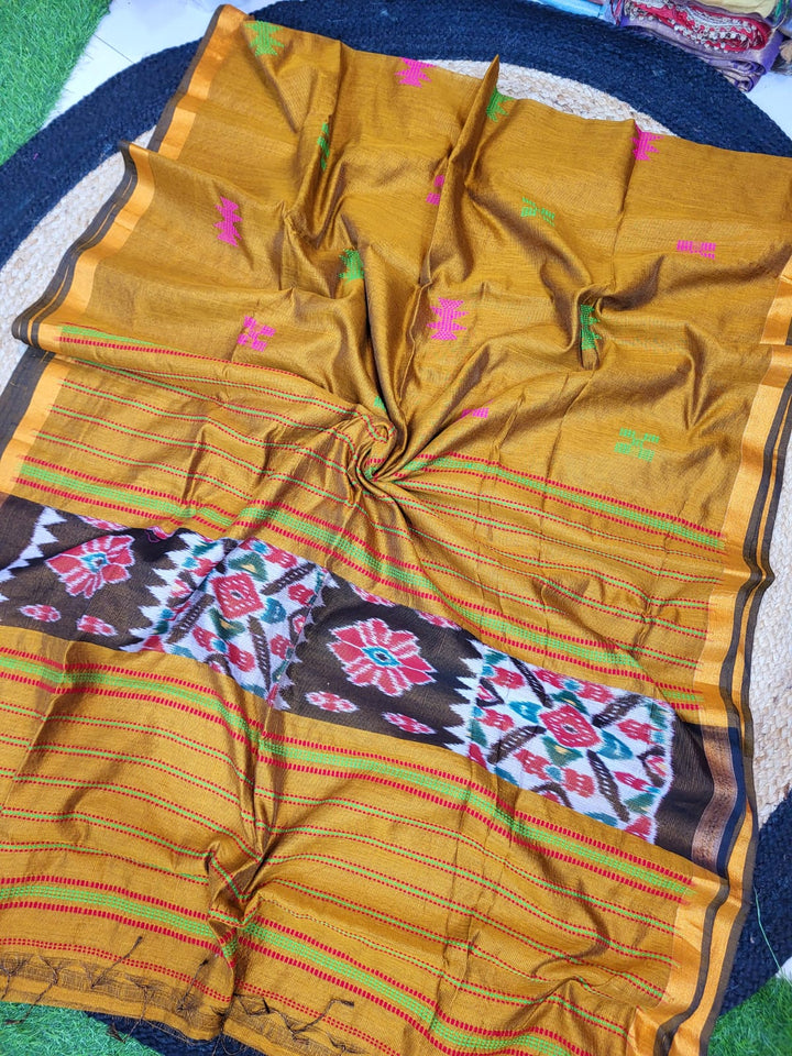 Oithijjo Rekha Kotki Cotton Silk Tissu Saree