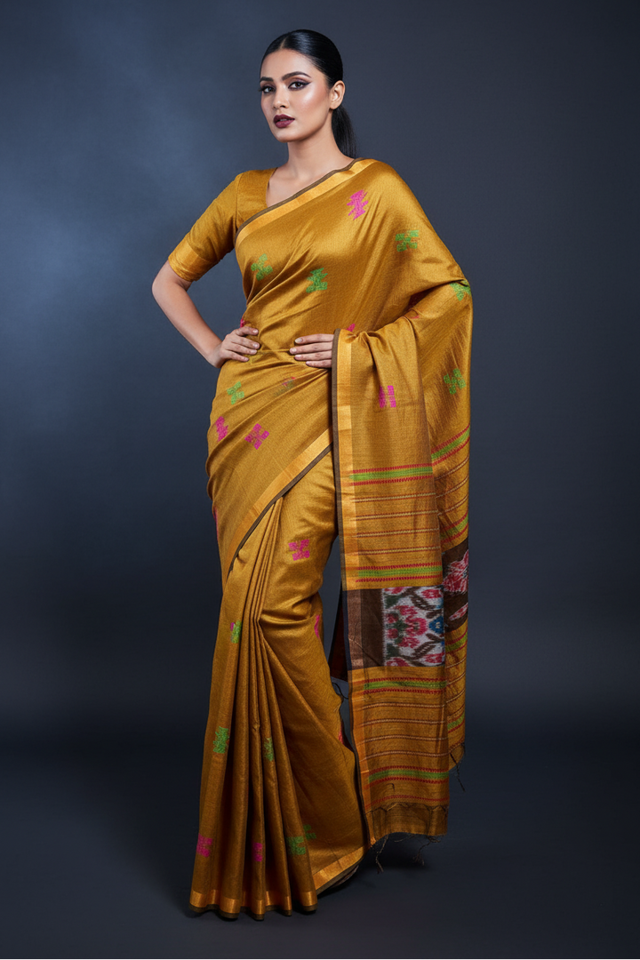 Oithijjo Rekha Kotki Cotton Silk Tissu Saree
