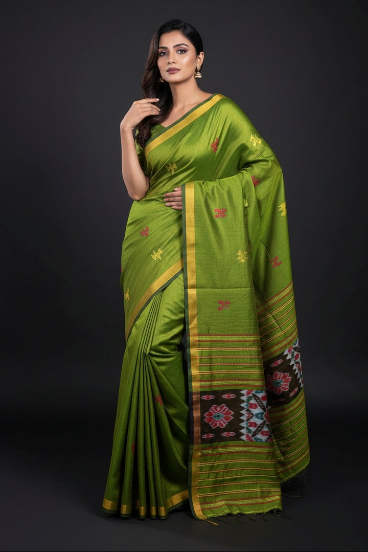 Oithijjo Rekha Kotki Cotton Silk Tissu Saree