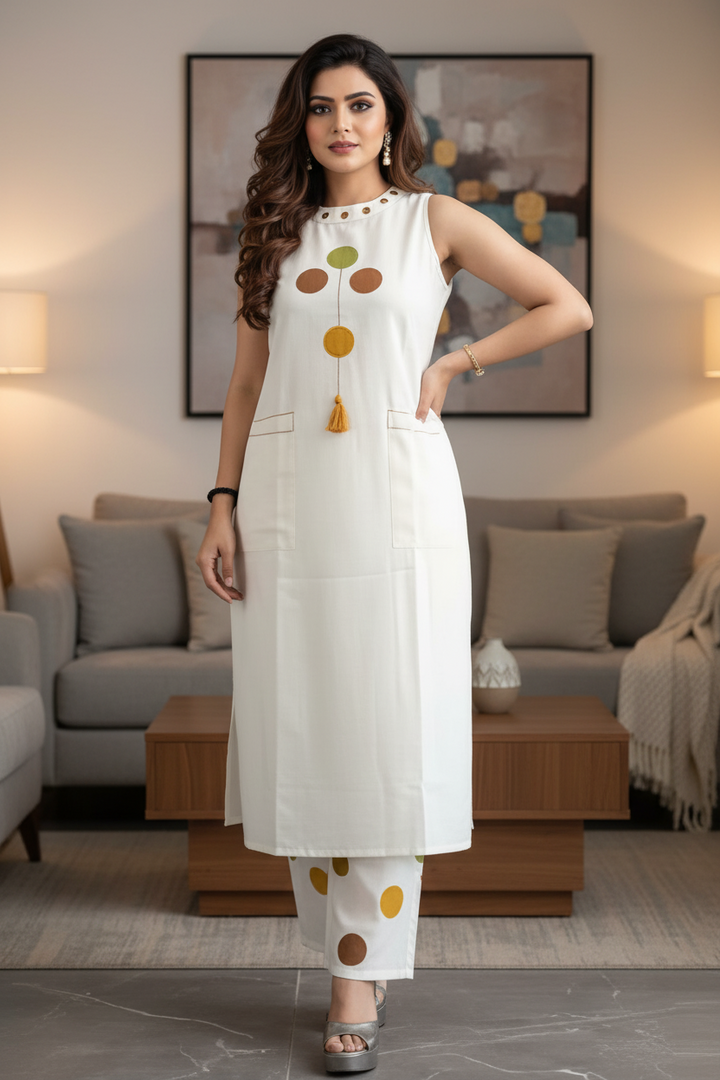 Snow Blossom Cotton Coord Set