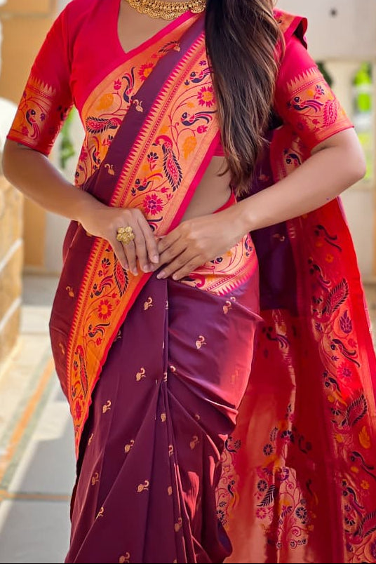 Dreaming Soul Paithani Silk Saree
