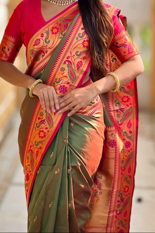 Dreaming Soul Paithani Silk Saree
